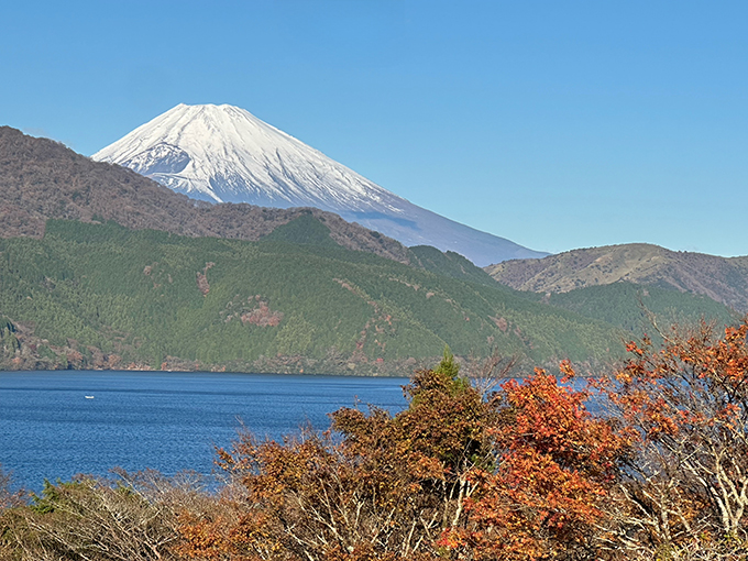 紅葉と富士山